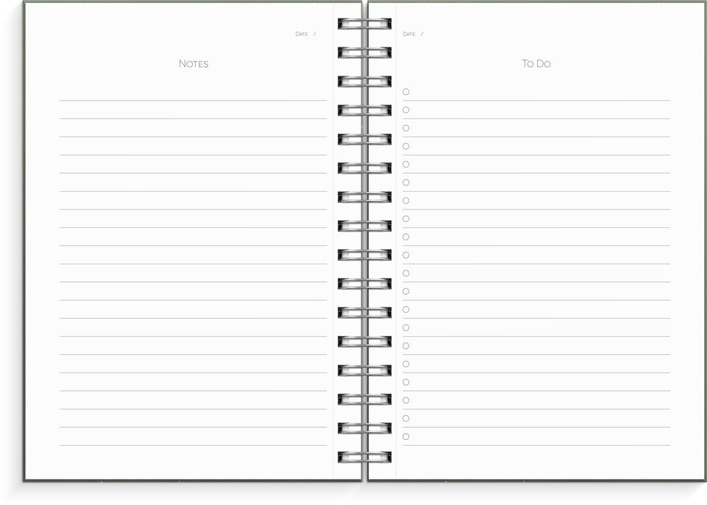 Notesbog A5 To Do green KARTON 150 linjeret sider