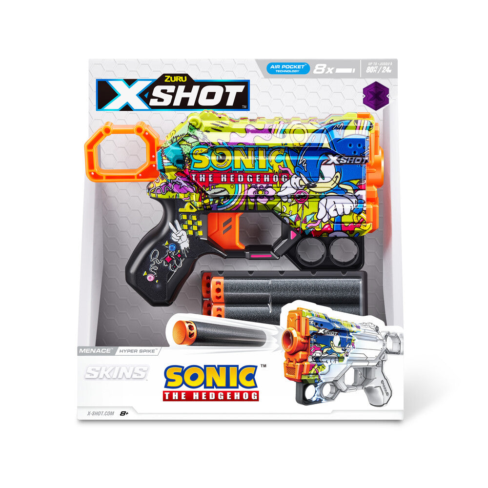 Xshot Skins Sonic Menace med 8 darts ass