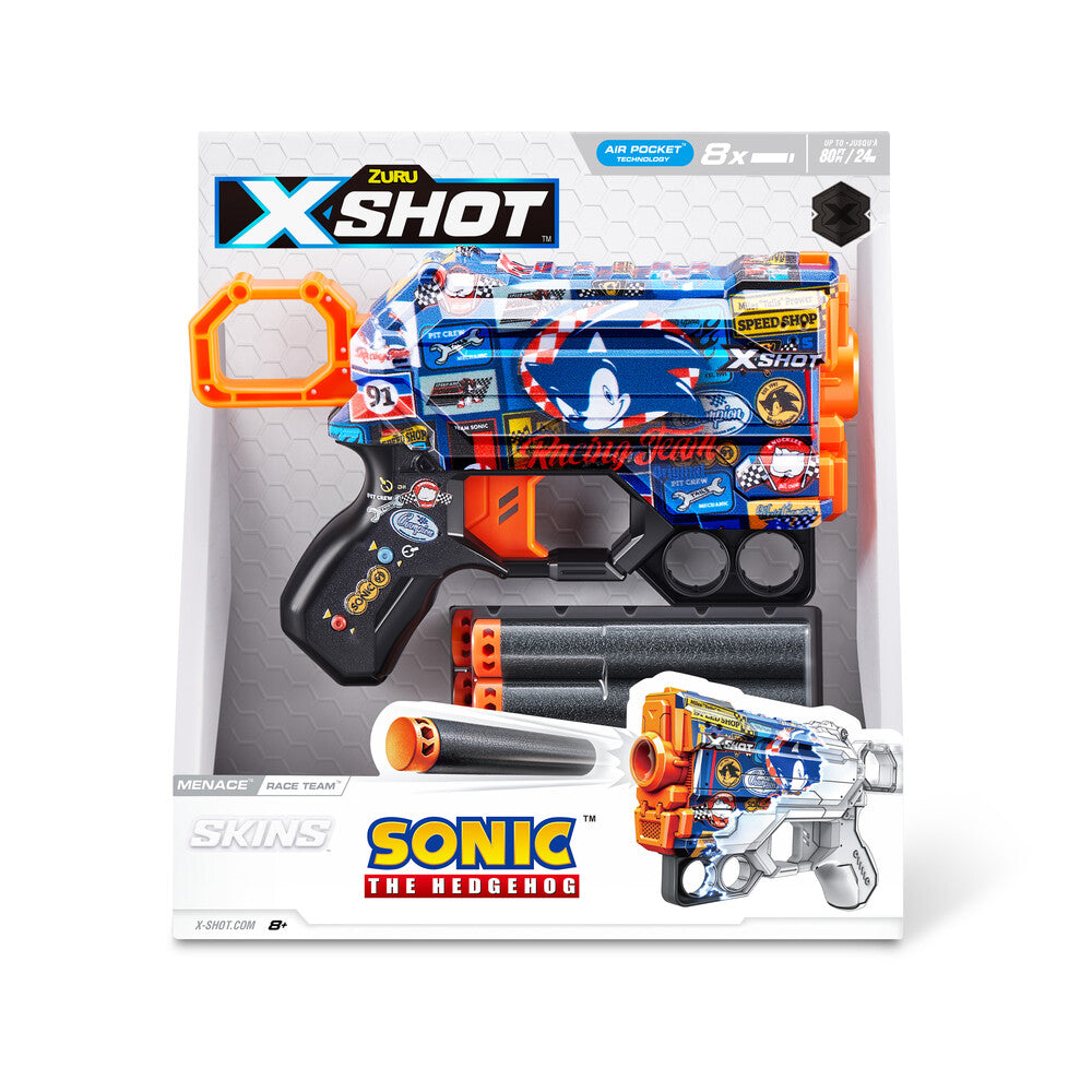 Xshot Skins Sonic Menace med 8 darts ass