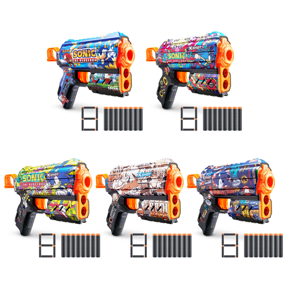 X-SHOT SKINS FLUX 8 Darts ass