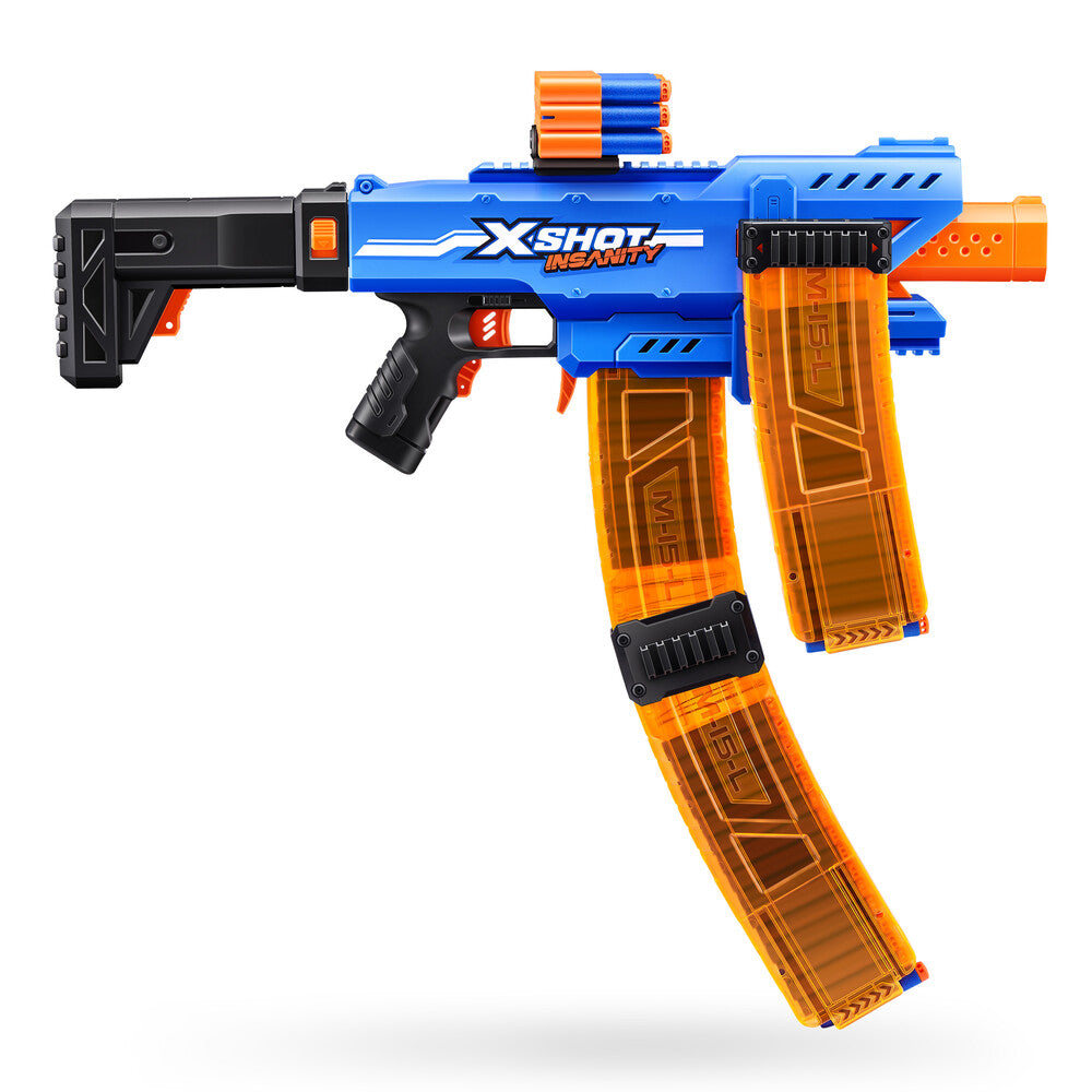 Xshot Insanity Motorised Clip Mania med 72 Darts