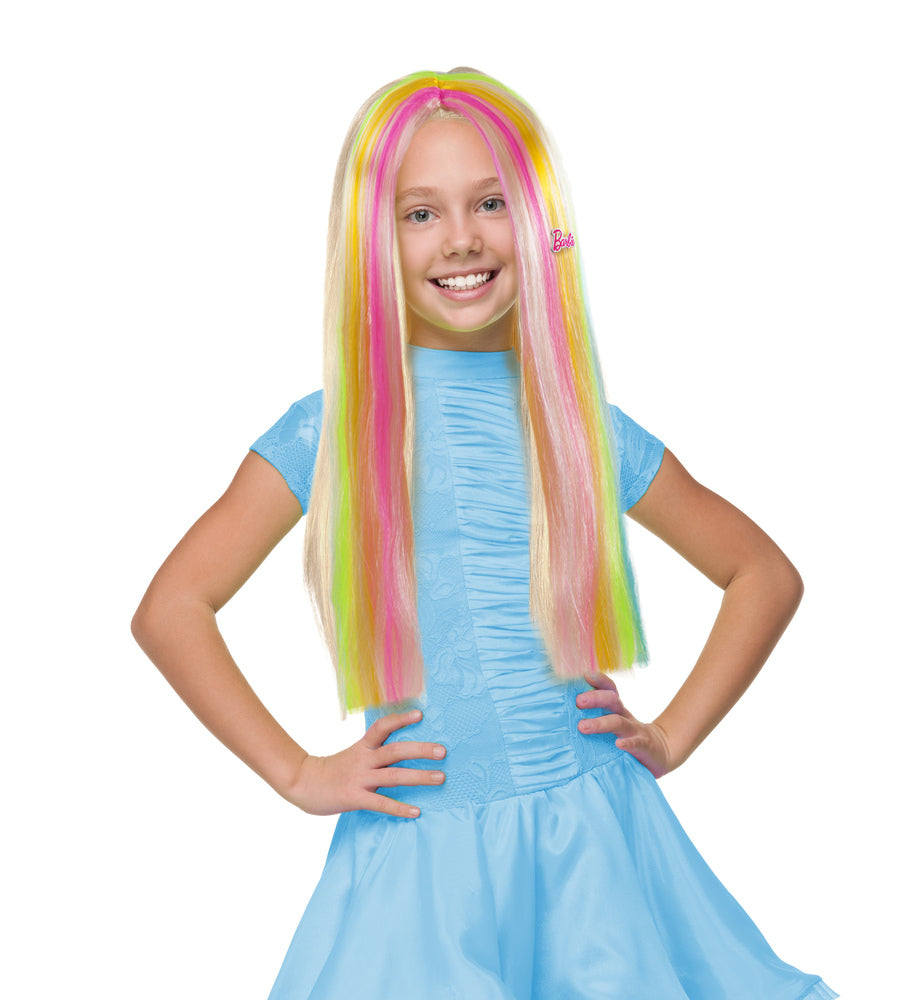 Multifarvet Barbie Paryk (one-size)