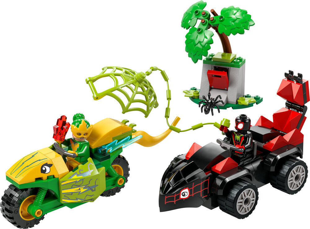 11198 LEGO Spidey Spin og Electros jagt i dinosaurkøretøjer