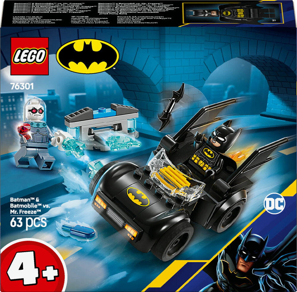 D2 76301 LEGO Super Heroes DC Batman og Batmobile mod Mr. Freeze