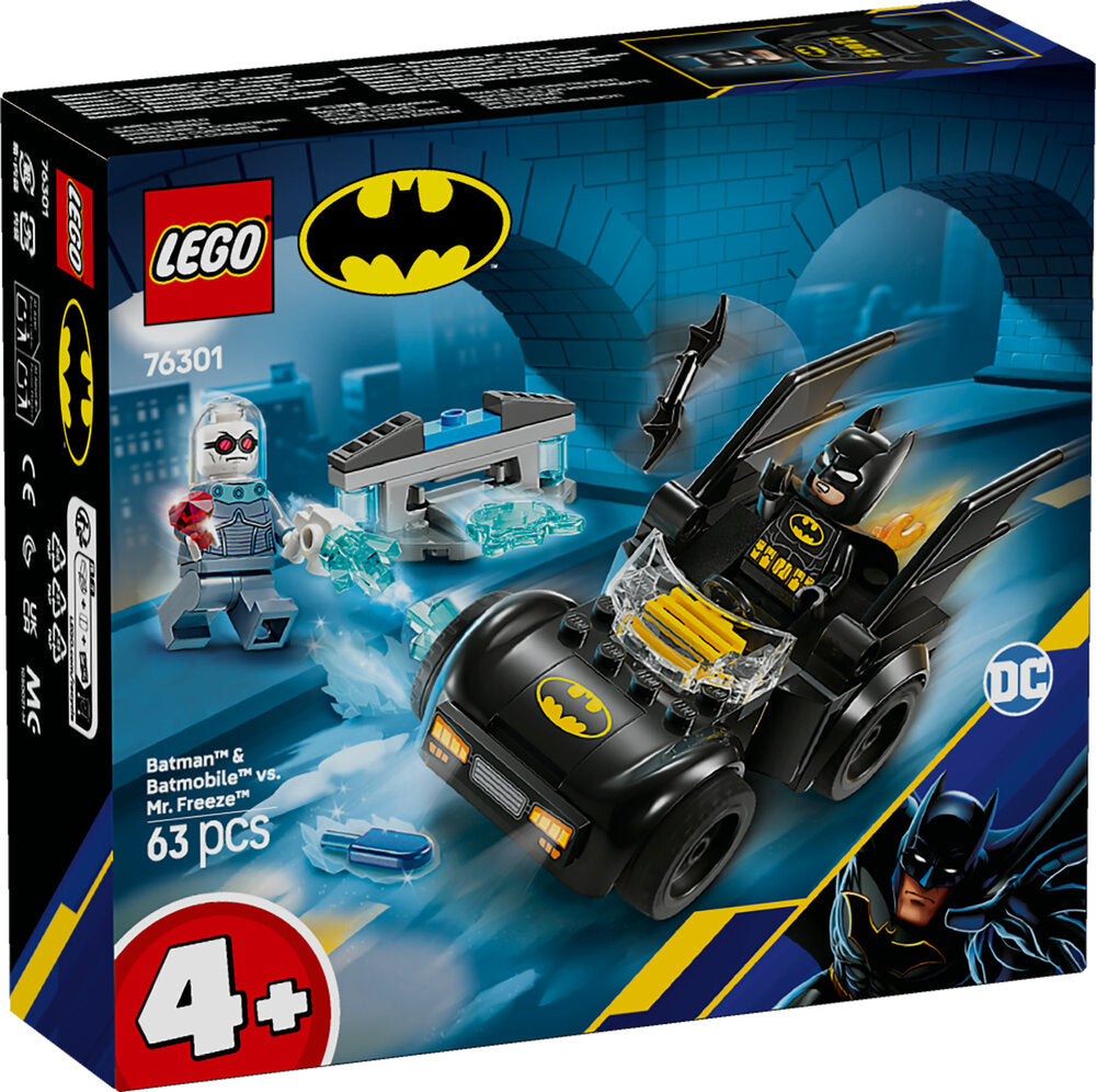 D2 76301 LEGO Super Heroes DC Batman og Batmobile mod Mr. Freeze
