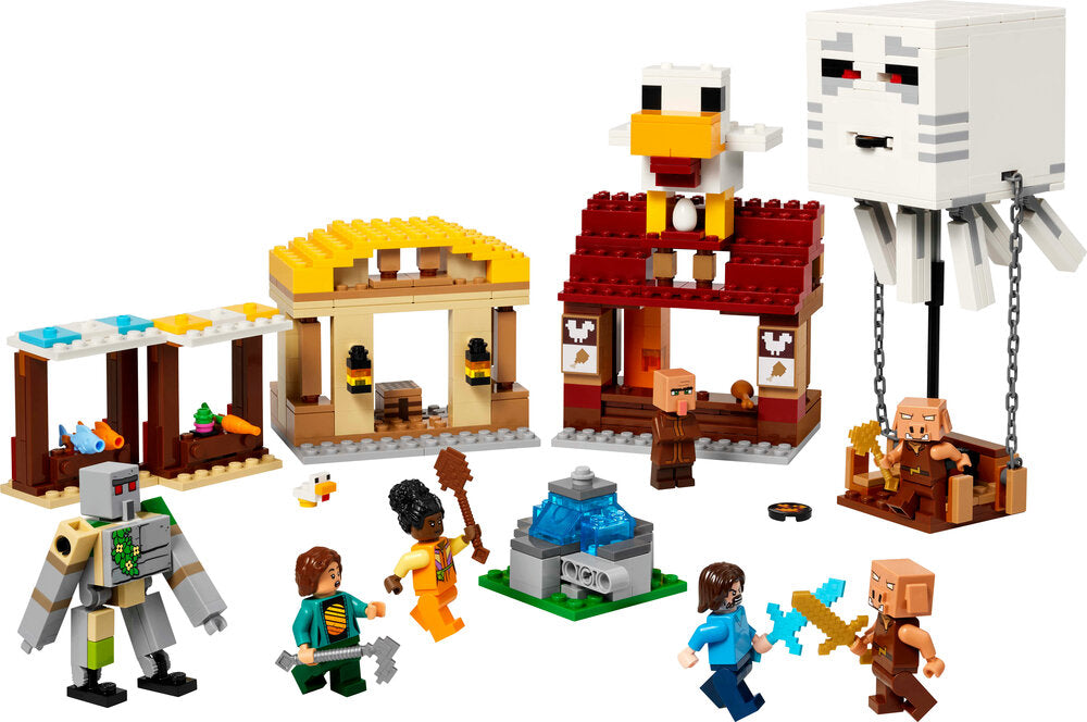 21273 LEGO Minecraft Ghast-ballonens angreb på landsbyen