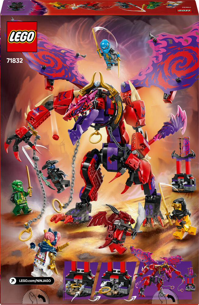 D2 71832 LEGO Ninjago Kaosdragen Thunderfang