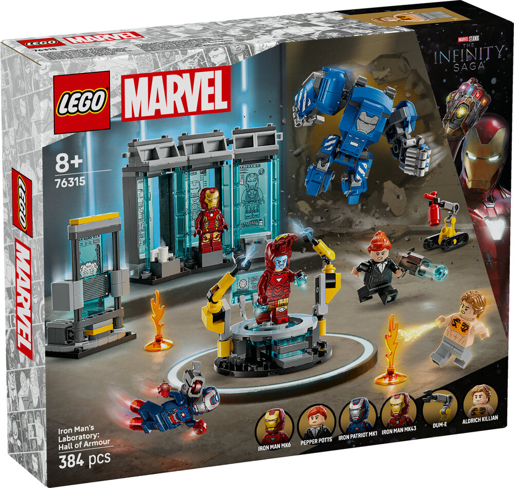 76315 LEGO Super Heroes Marvel Iron Mans laboratorium: Dragtgalleriet