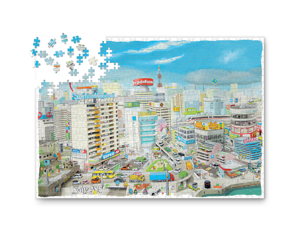 Den fantastiske bus - Ahnstarr City. Puslespil 1000 brikker