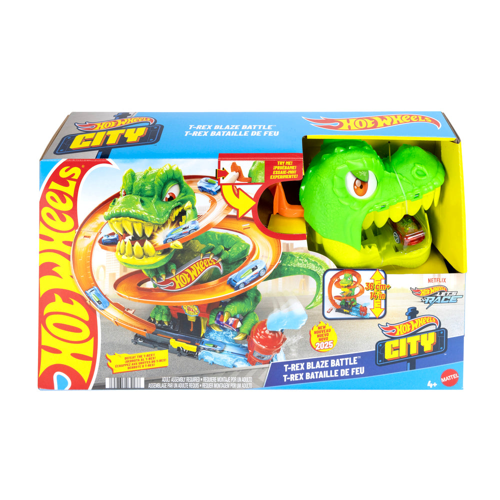 Hot Wheels City T-Rex Brandstation