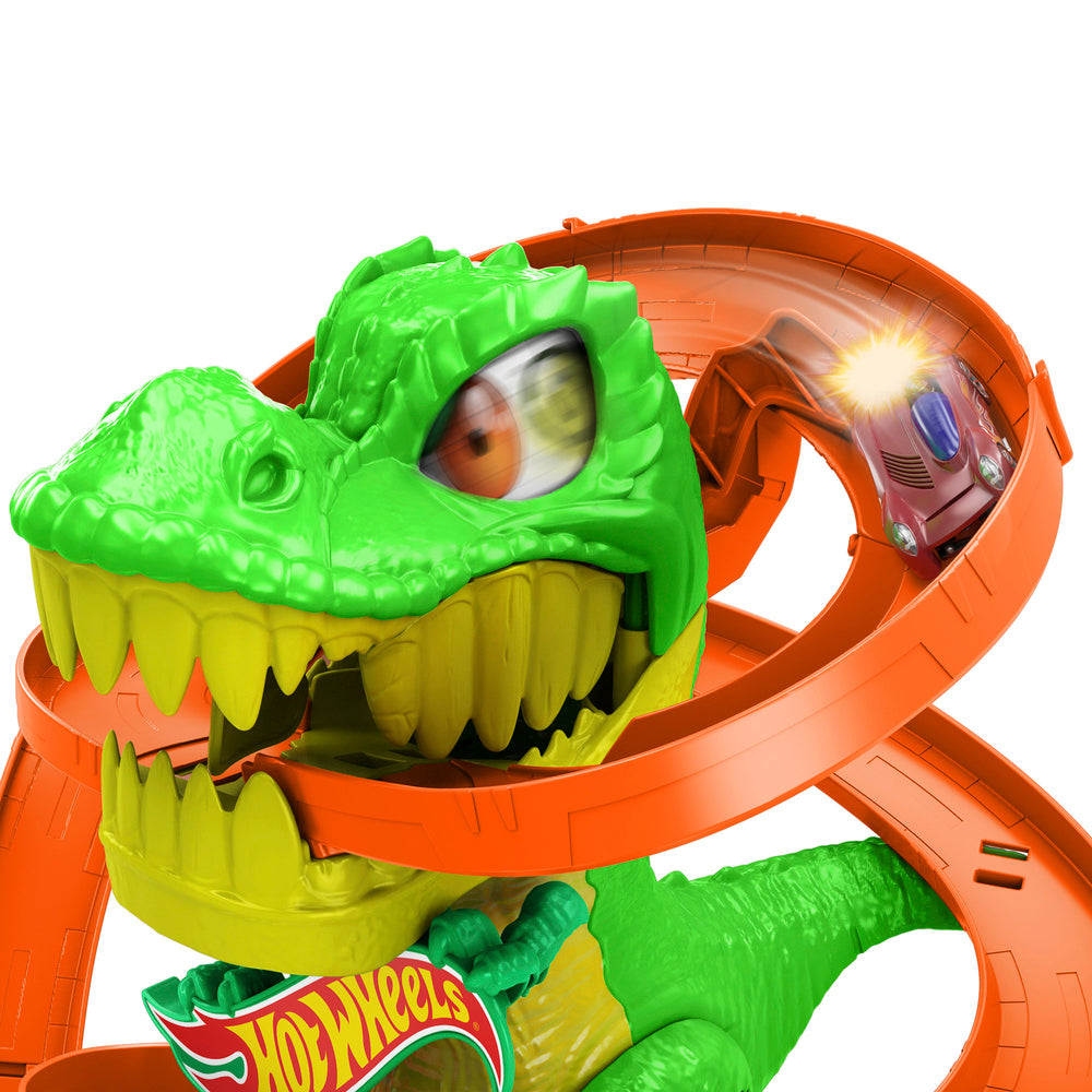 Hot Wheels City T-Rex Brandstation