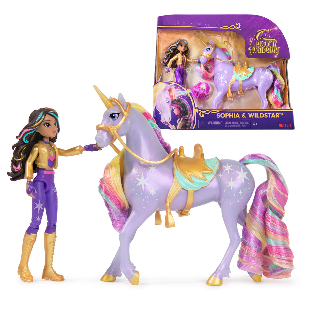 Unicorn Academy Dukke & Enhjørning ass.