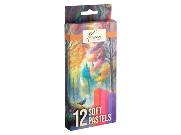 Sæt med 12 softpasteller
