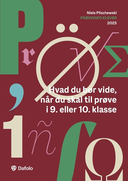 Prøveinfo Elever 2025 - Pk. á 25 stk.