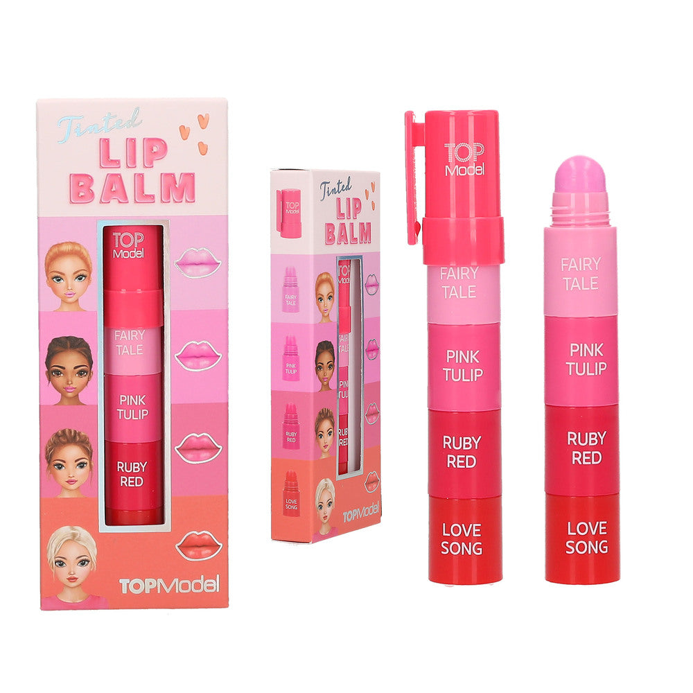 TOPModel Læbebalsam m/4 farver BEAUTY and ME
