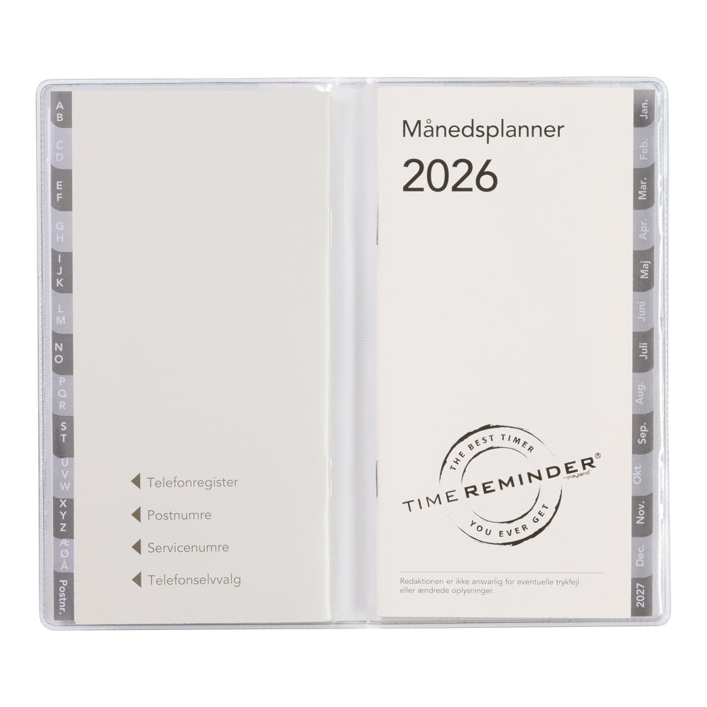 Månedskalender 2026 Grene Blå/Brun/Sand