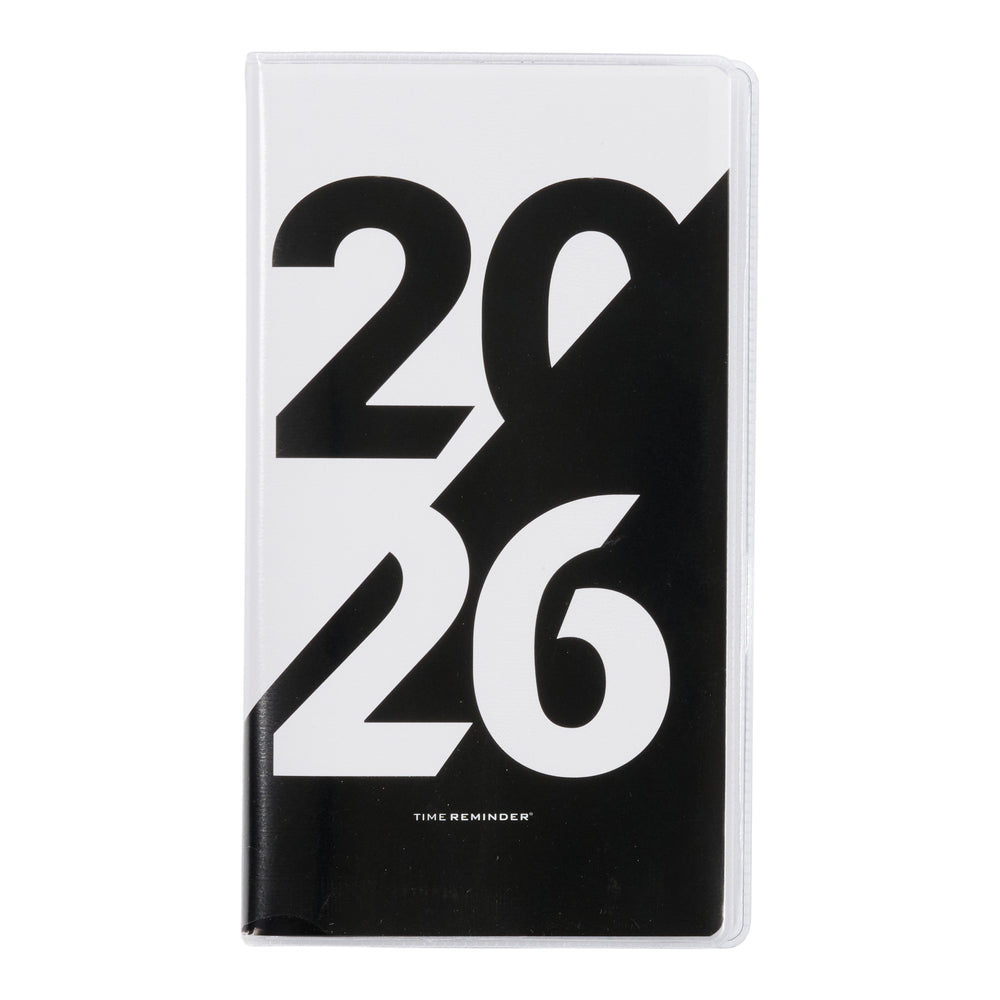 Månedskalender 2026 Klassisk Sort/Hvid