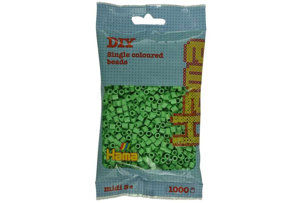 Hama midi perler 1000 stk klar grøn 115