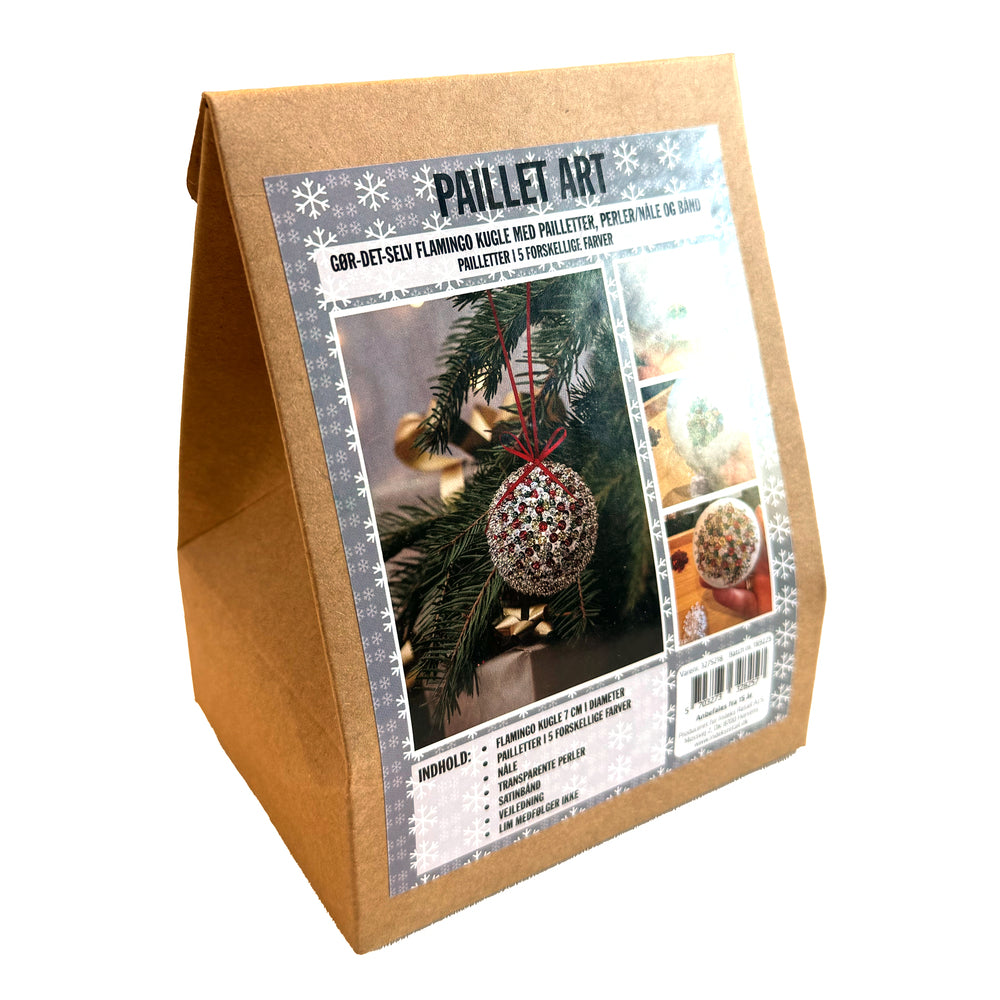 Paillet art kugle 7 cm