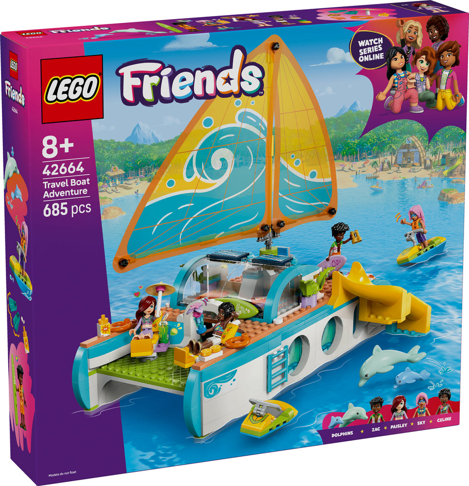 D2 42664 LEGO Friends Eventyrfyldt bådrejse