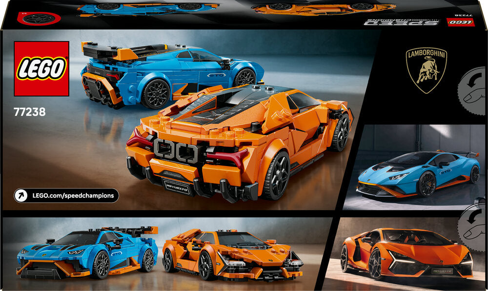 77238 LEGO Speed Champions Lamborghini Revuelto og Huracán STO