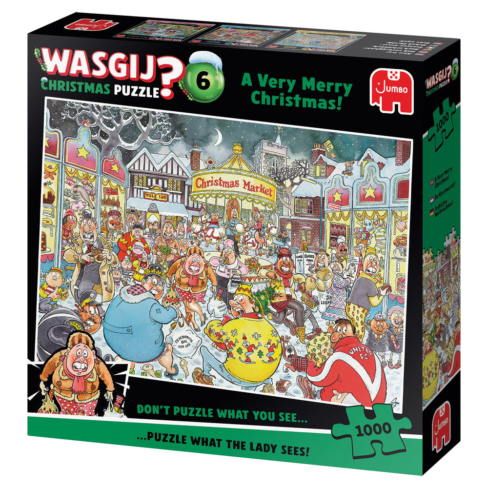 PUSLESPIL WASGIJ 6 A VERY MERRY CHRISTMAS 1000 BRIKKER