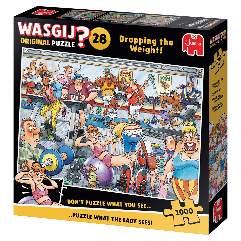 PUSLESPIL WASGIJ ORIGINAL 28 DROPPING THE WEIGHT! 1000 BRIKKER