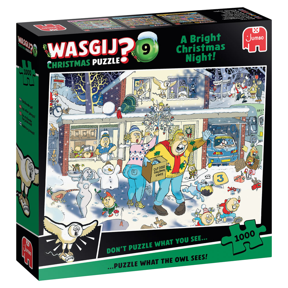 PUSLESPIL WASGIJ CHRISTMAS 9 A BRIGHT CHRISTMAS NIGHT! 1000 BRIKKER
