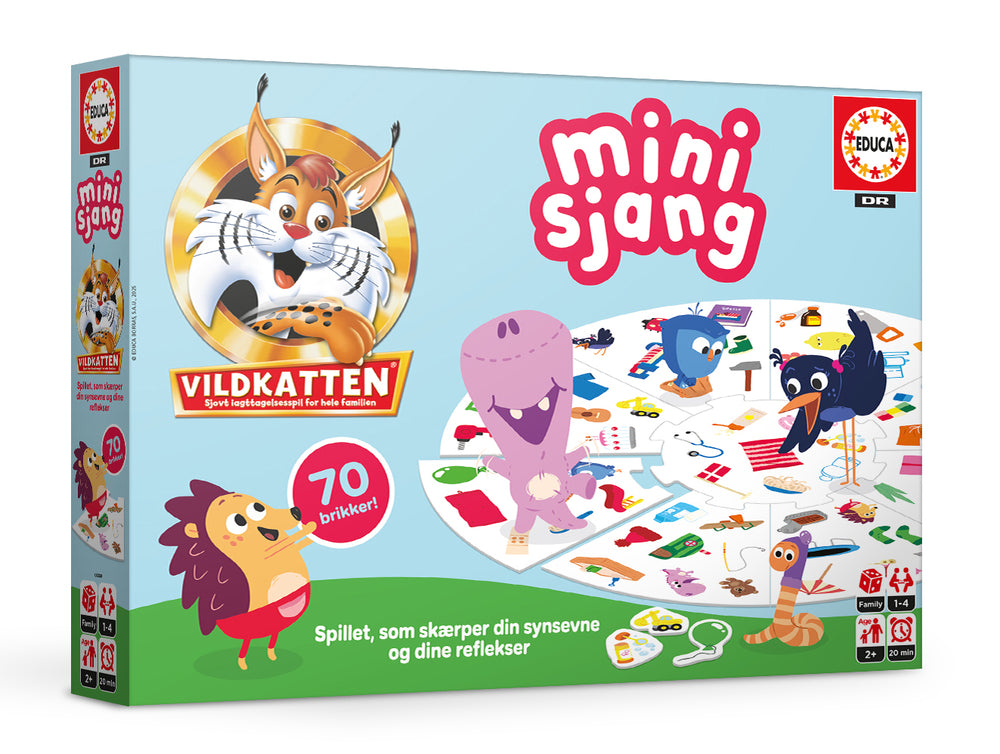 Vildkatten Minisjang Børste 70 brikker
