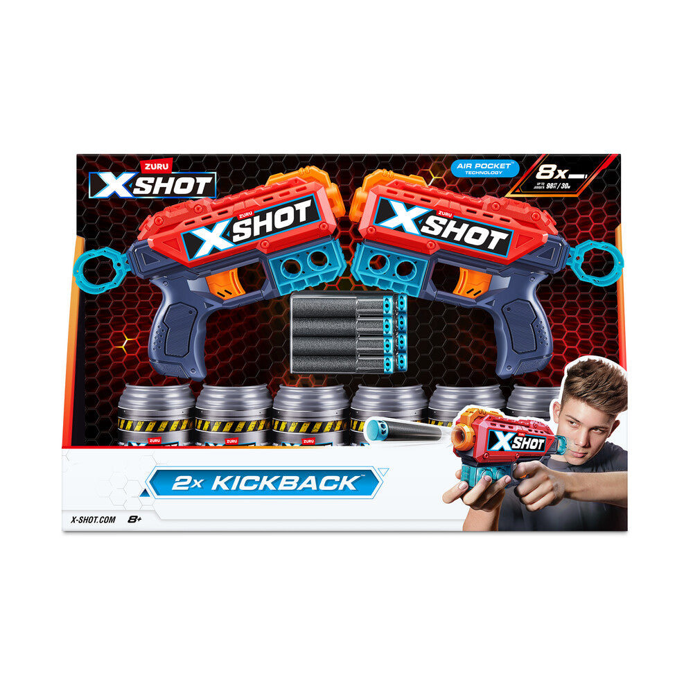 Xshot EXCEL Double Kickback med 8 darts
