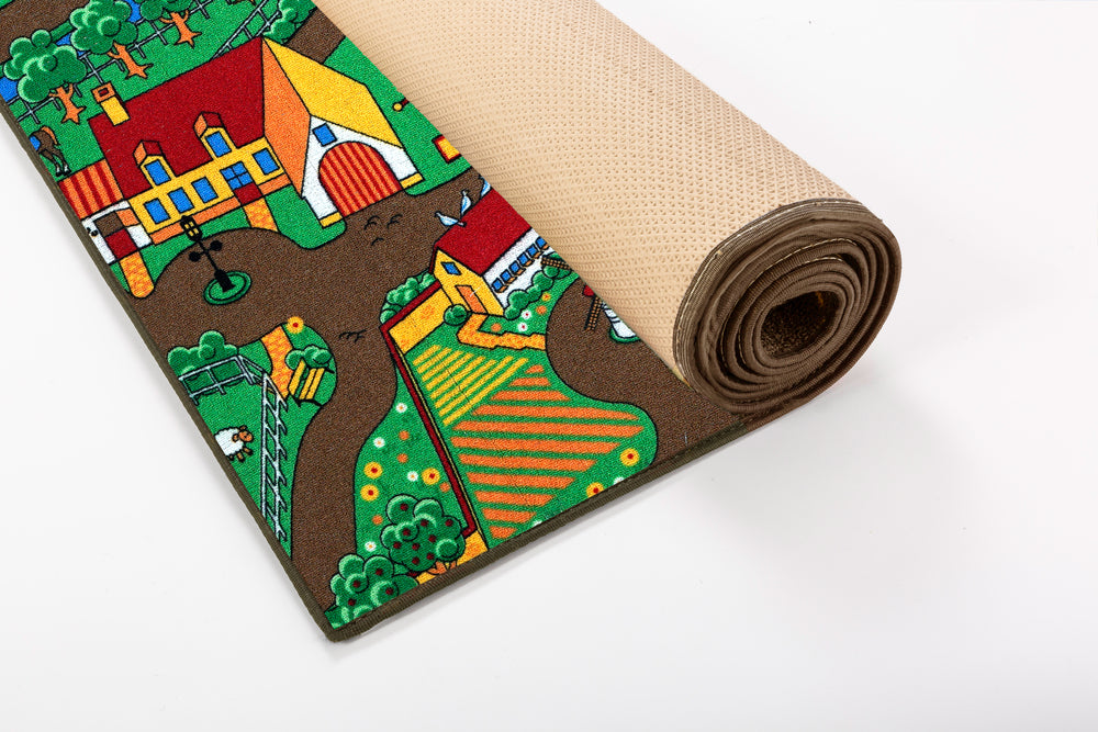 Legetæppe - Bondegård - 140 x 200 cm