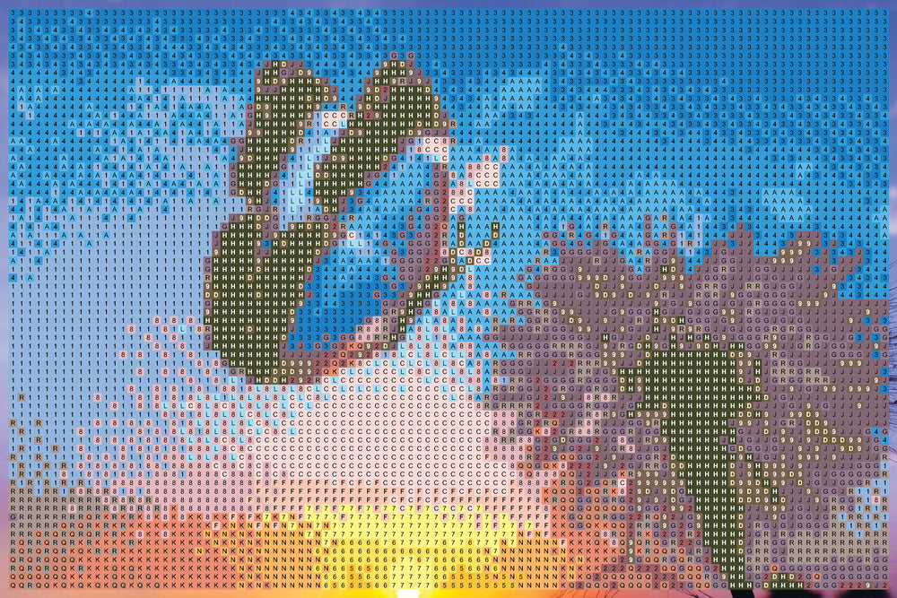 Diamond art sommerfugl MÆLKEBØTTE m/solnedgang 20 x 30 cm