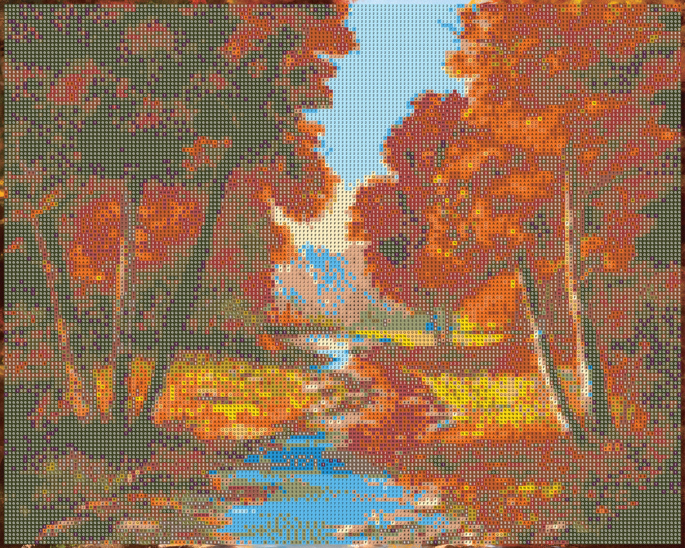 Diamond art skov/BÆK 40 x 50 cm