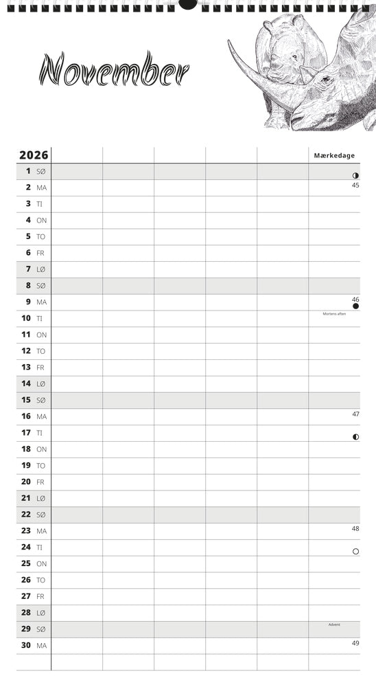 Familyplan Wild 5 Pers 2026