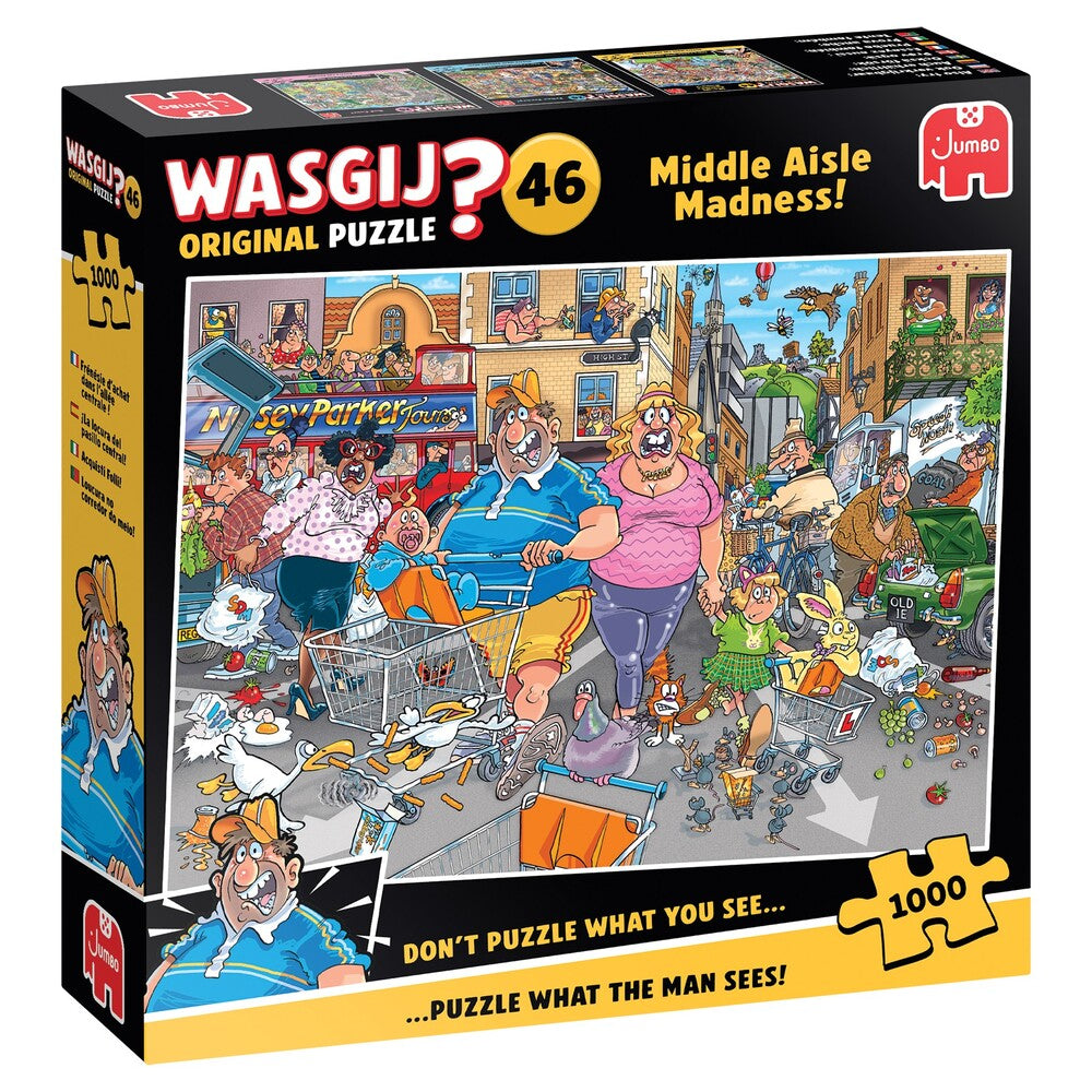 Puslespil Wasgij Original 46 Middle Aisle Madness! 1000 brikker