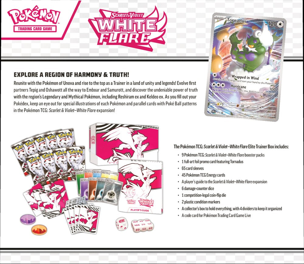 Pokemon RSV10.5 Elite Trainer Box White Flare - Reshiram