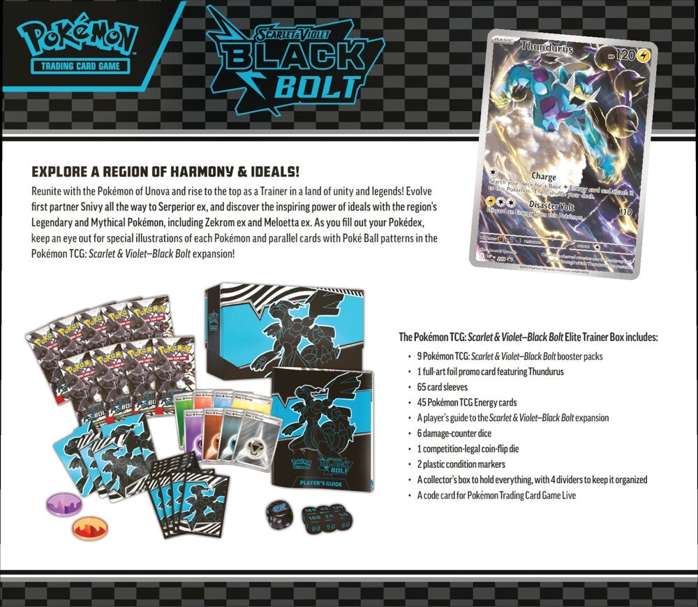 Pokemon ZSV10.5 Elite Trainer Box Black Bolt - Zekrom