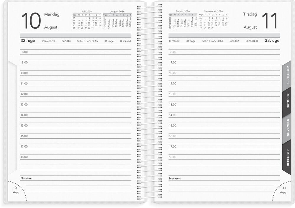 Mayland STUDIEKALENDER 26/27 BASIC STOR 1 DAG PR. SIDE