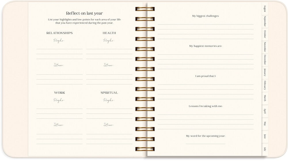 LIFE PLANNER 26/27 MAYLAND PASTEL FLOWERS UGE TVÆRFORMAT