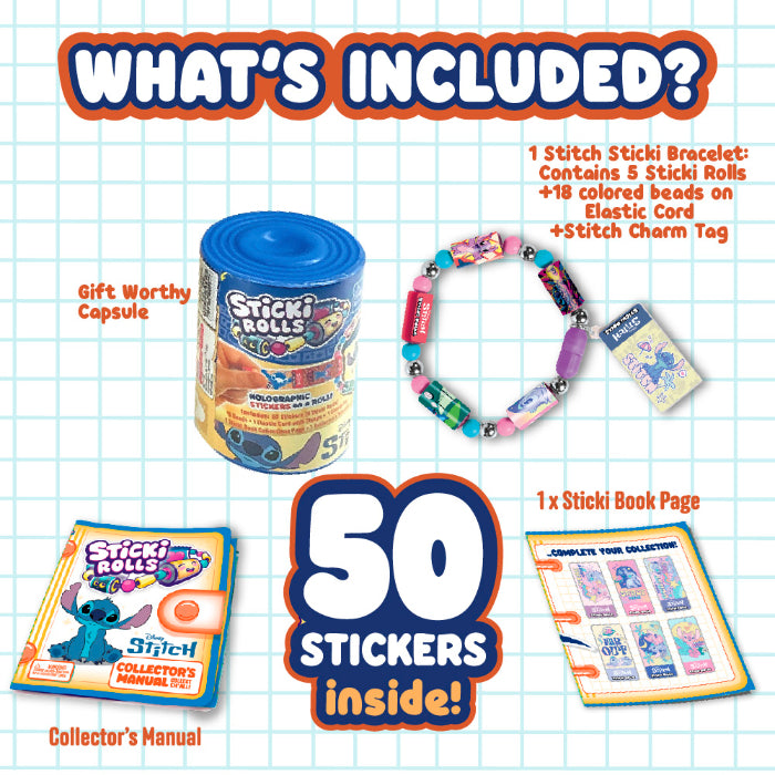 STICKI ROLLS STICKI BAND CAPSULE STITCH ASST