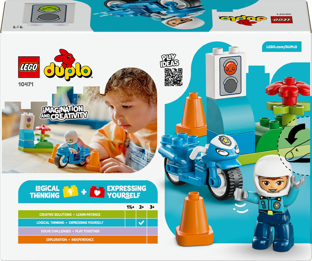 10471 LEGO DUPLO Town Blå politimotorcykel