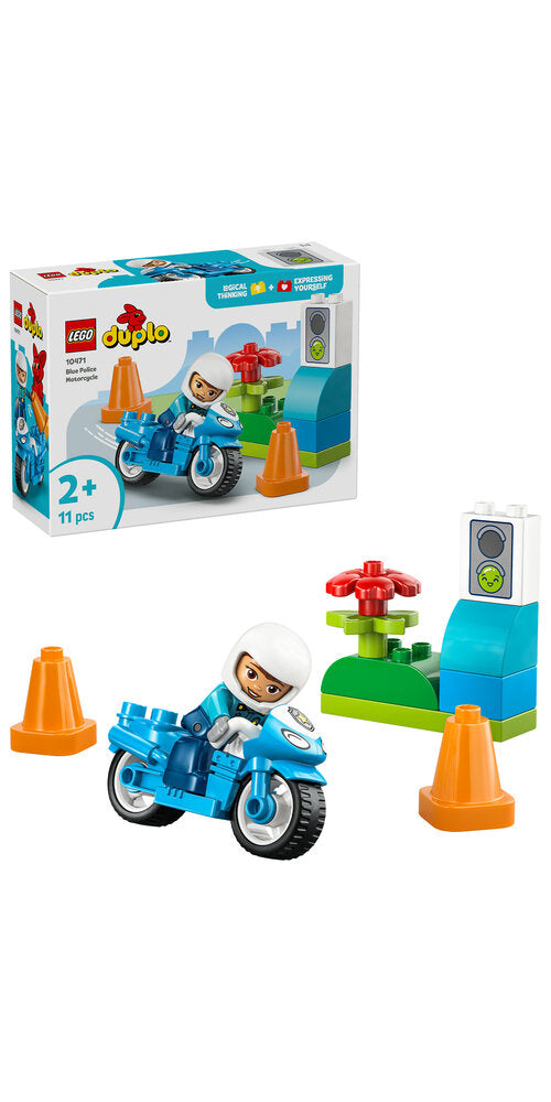 10471 LEGO DUPLO Town Blå politimotorcykel