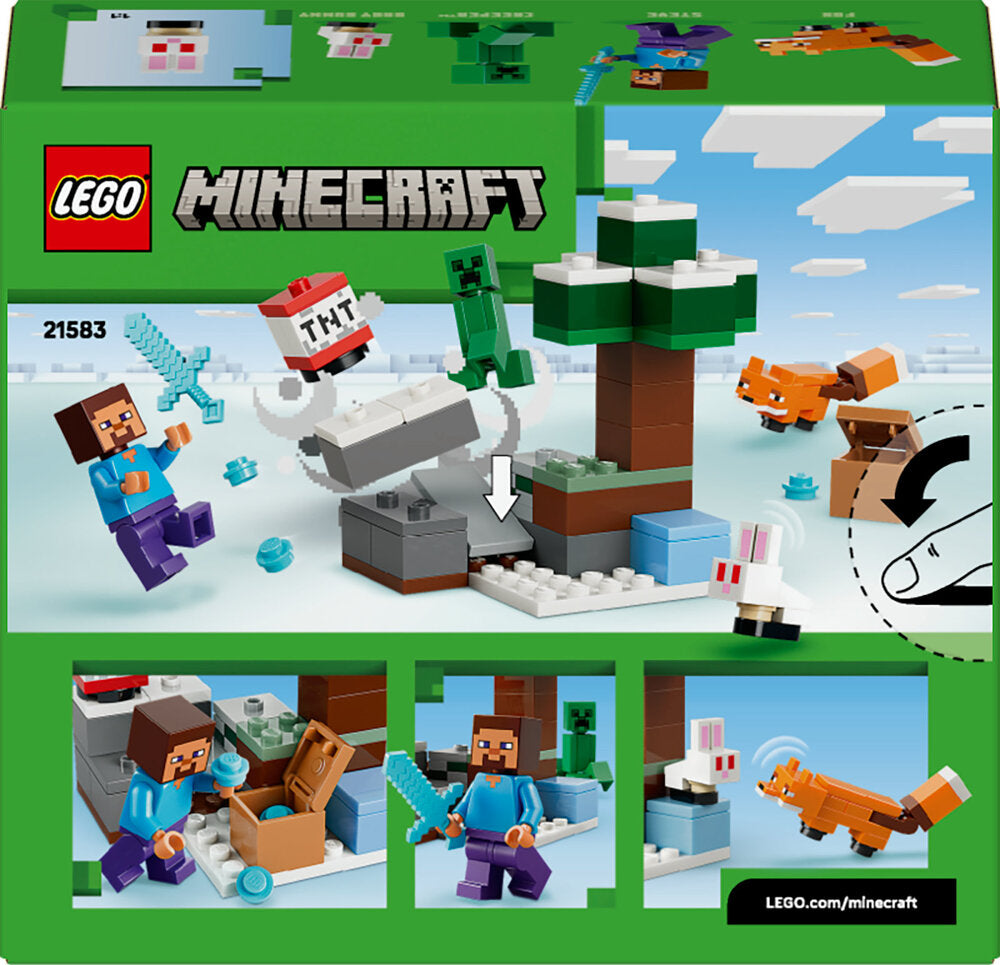 D2 21583 LEGO Minecraft Steves tajga-eventyr