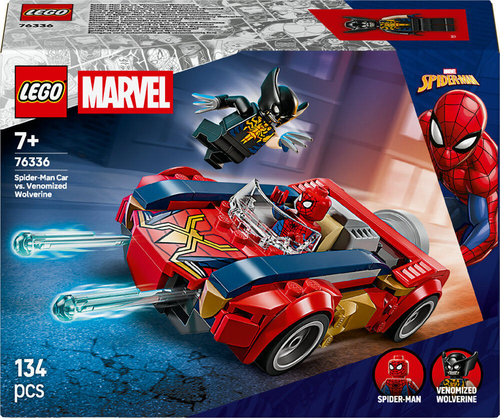 76336 LEGO Super Heroes Marvel Spider-Man-bil mod venomiseret Wolverine