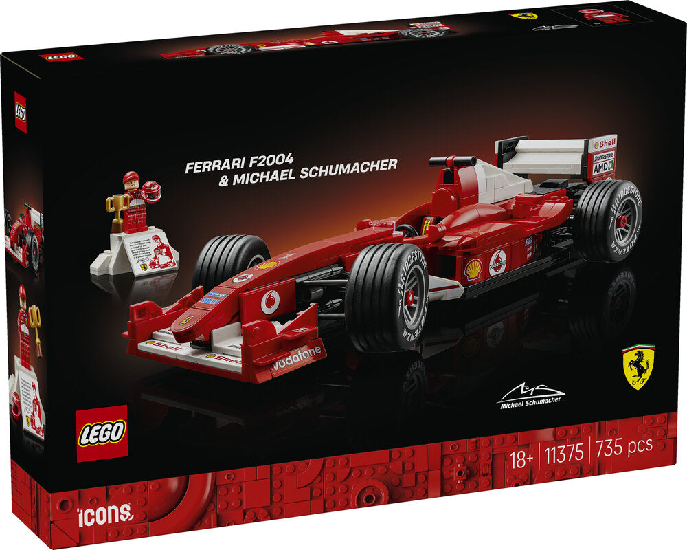11375 LEGO Icons Ferrari F2004 og Michael Schumacher