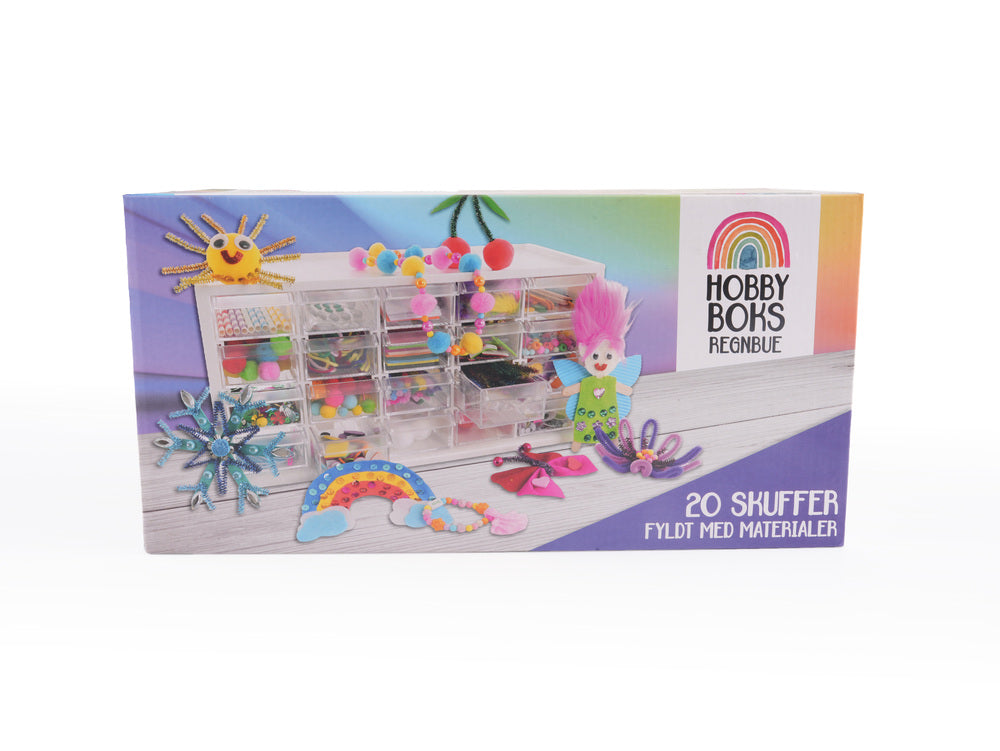 Hobbyboks m/20 skuffer DIY materiale