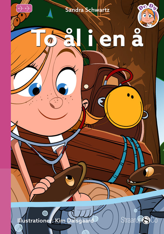 To ål i en å