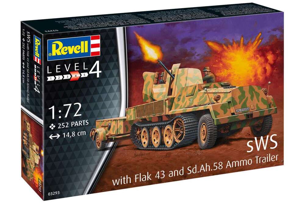 sWs with 3.7cm Flak 43 & Ammunition Trailer