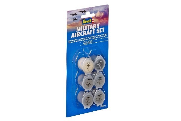 Military Aircraft set aqua colour acrylic 6x5ml