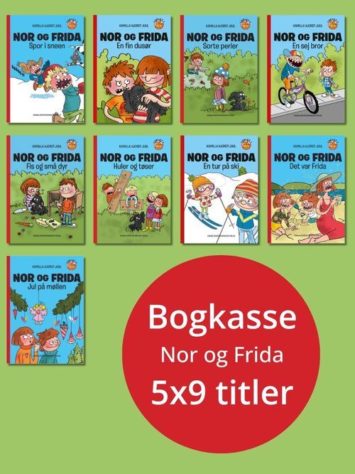 Nor og Frida (Bogkasse 45 stk. 5 af hver titel)